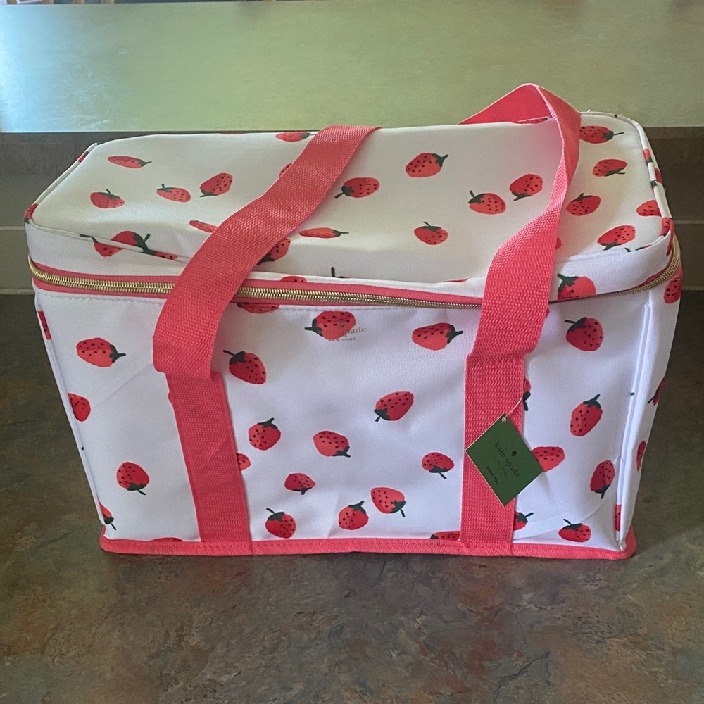 Kate Spade Strawbwrry and Pink Cooler Bag NWT